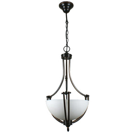 Houston Chain Pendant in 2 Light Bronze