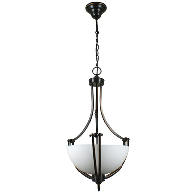 Houston Chain Pendant in 2 Light Bronze