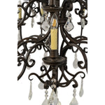 Louis 15th 24 Light Crystal Pendant Light Bronze