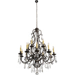 Louis 15th 15 Light Crystal Pendant Light