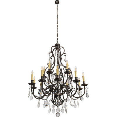 Louis 15th 15 Light Crystal Pendant Light