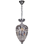 Mozart Crystal Basket Pendant Light in Chrome