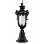 Wellington Large Pillar Mount Antique Black