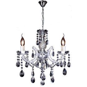 Zurich Crystal Pendant in 3Lt by Lode Lighting