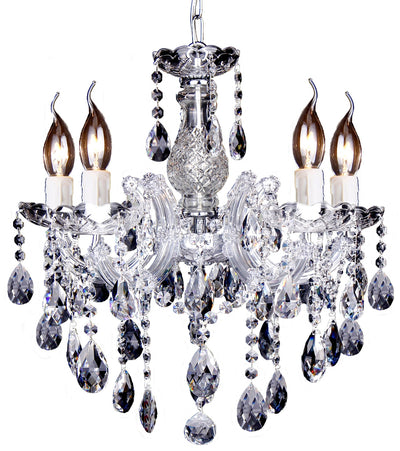Zurich Crystal Pendant in 5 Lt by Lode Lighting