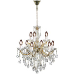Zurich 9 Light Crystal Glass Chandelier by Lode Lighting