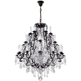 Salzburg Crystal Pendant in 24 Light E14