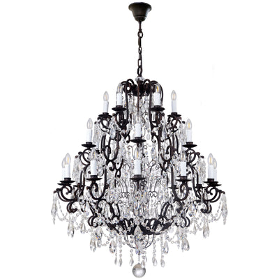Salzburg Crystal Pendant in 24 Light E14