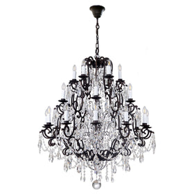 Salzburg Crystal Pendant in 24 Light E14