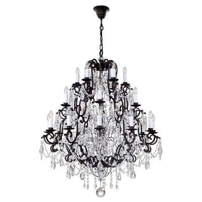 Salzburg Crystal Pendant in 24 Light E14