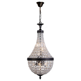 Marseilles Small 6 Light Crystal Pendant Light