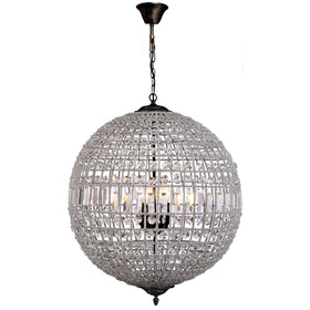 Marseilles 3 Light Crystal Ball Pendant Light