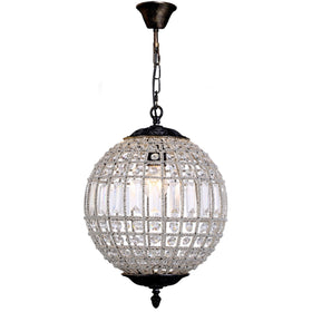 Marseilles Small 1 Light Crystal Ball Pendant Light