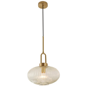 CAPE SINGLE 1LT SATIN BRASS - PENDANT with beautiful design by Lode Lighting