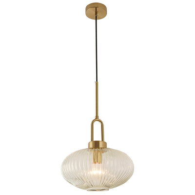 CAPE SINGLE 1LT SATIN BRASS - PENDANT with beautiful design by Lode Lighting