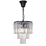 Celestial 29cm 4 Light 3 Tier Crystal Glass Chandelier by Lode Lighting