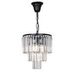Celestial 29cm 4 Light 3 Tier Crystal Glass Chandelier by Lode Lighting