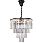 Celestial 39cm 5 Light 4 Tier Crystal Glass Chandelier by Lode Lighting