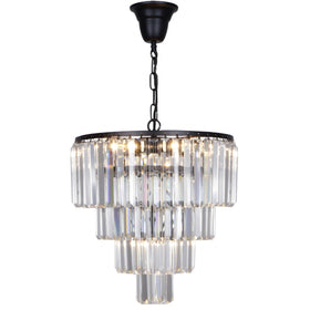 Celestial 39cm 5 Light 4 Tier Crystal Glass Chandelier by Lode Lighting
