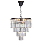 Celestial 39cm 5 Light 4 Tier Crystal Glass Chandelier by Lode Lighting