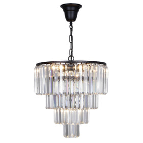 Celestial 39cm 5 Light 4 Tier Crystal Glass Chandelier by Lode Lighting