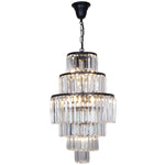 Celestial 39cm 9 Light 6 Tier Crystal Glass Chandelier by Lode Lighting