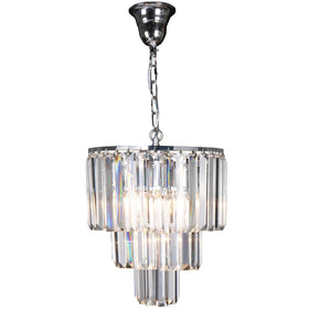 Celestial 3 Tier 4 Light Crystal Pendant Light