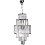 Celestial 6 Tier 9 Light Crystal Pendant Light