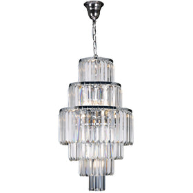 Celestial 6 Tier 9 Light Crystal Pendant Light