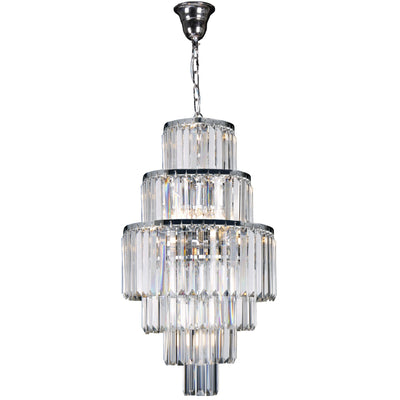 Celestial 6 Tier 9 Light Crystal Pendant Light