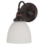 Benson Up/Down Wall Light 1xE27 in Bronze