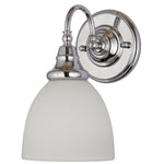 Benson Up/Down Wall Light 1xE27 in Chrome