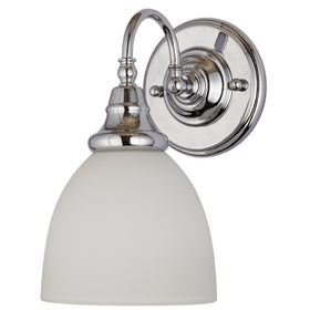Benson Up/Down Wall Light 1xE27 in Chrome