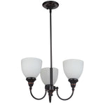 Benson 3 Light Pendant Light Bronze Upward