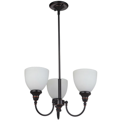 Benson 3 Light Pendant Light Bronze Upward