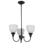 Benson 3 Light Pendant Light Bronze Upward