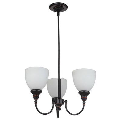 Benson 3 Light Pendant Light Bronze Upward