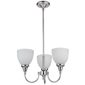 Benson 3 Light Pendant Light Chrome Upward