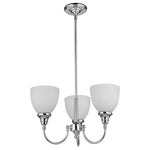 Benson 3 Light Pendant Light Chrome Upward