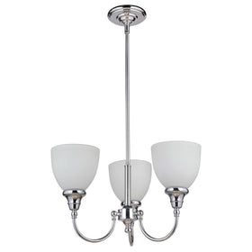 Benson 3 Light Pendant Light Chrome Upward