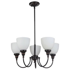 Benson Down Pendant Light 5Lt Bronze