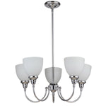 Benson 5lts Pendant Light Chrome Facing Upward