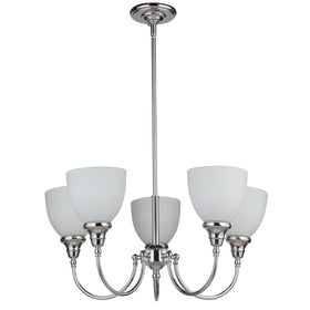 Benson 5lts Pendant Light Chrome Facing Upward