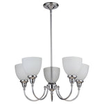 Benson 5lts Pendant Light Chrome Facing Upward