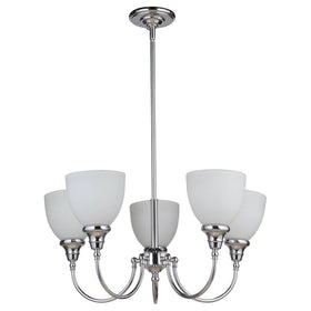 Benson 5lts Pendant Light Chrome Facing Upward