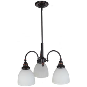 Benson Down Pendant Light 3Lt Bronze