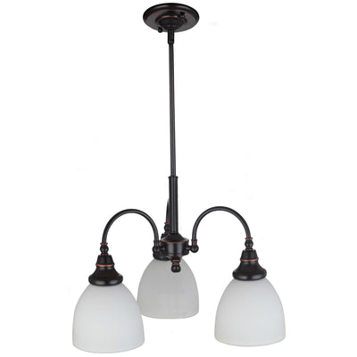 Benson Down Pendant Light 3Lt Bronze