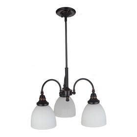 Benson Down Pendant Light 3Lt Bronze