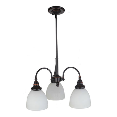 Benson Down Pendant Light 3Lt Bronze