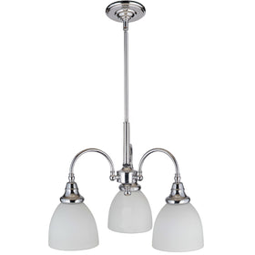 Benson Down Pendant Light 3Lt Chrome